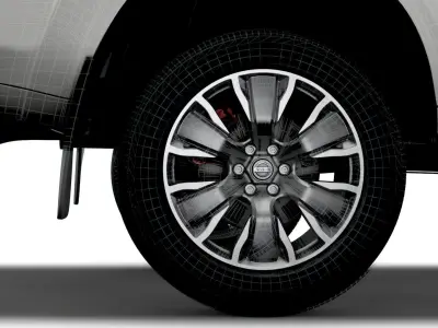 Nissan Navara 2020 wheel 3D model