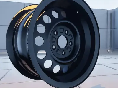 Dorman 939-247 Steel Wheel Low-poly 3D model