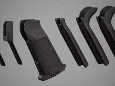 MIAD Pistol Grip - Replica Low-poly 3D model