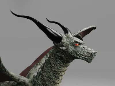 Dragon RPG - Medieval - Dragao 3D model