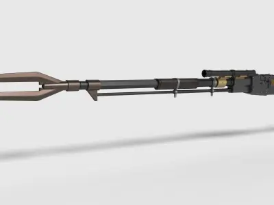 Amban sniper blaster rifle from The Mandalorian 3D model