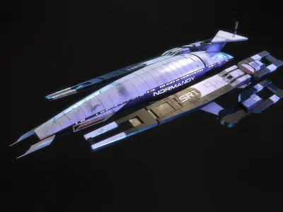 SR1 Normandy Mass Effect 3D model