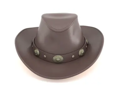 Cowboy Top Hat 3D model