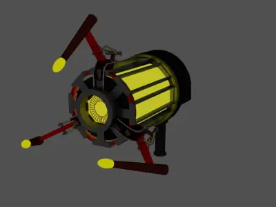 plazma gun 3D model
