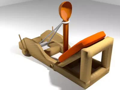Medieval War Machine - Onager 3D model