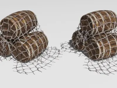 fish net  Low-poly 3D model