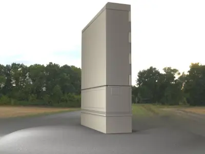 Electrical Distribution Cabinet 173 Low-poly 3D model