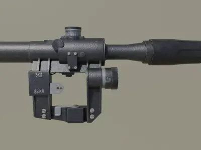 PSO-1 Sniper Scope Low-poly Low-poly 3D model