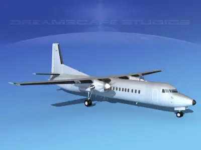 Fokker F-60 Bare Metal 3D model