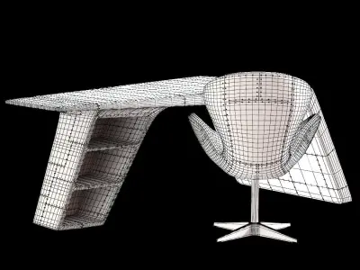 Aviator Desk 3D model