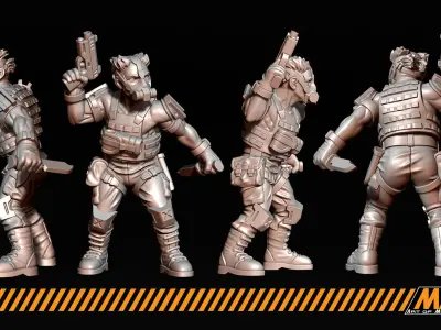 Militia 3D print model