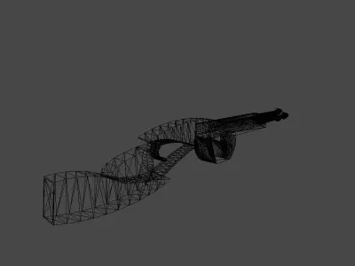 Golliath Flametrower Low-poly 3D model