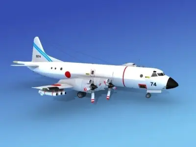 Lockheed P-3 Orion JDF 2 3D model