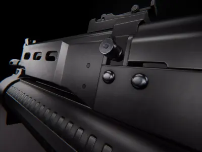 AAA PP-19 BIZON Game Ready PBR Low-poly 3D model