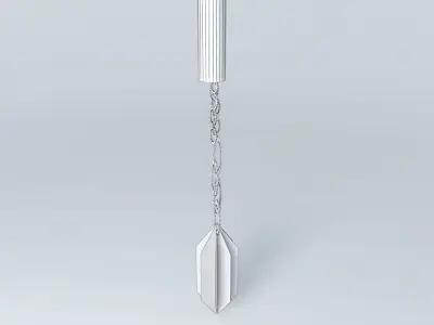 cat metal spoon with handle Free 3D model