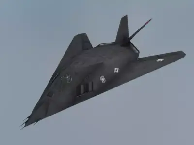 Lockheed F-117 Nighthawk Stealth Attack Aircraft 3D Model Low-poly 3D model