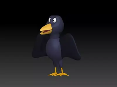 Crow 3D Model 3D model