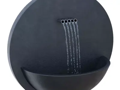 Satu Bumi Dupont Wall Water Piece 3D model