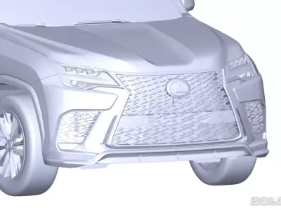 2024 LEXUS LX 600 F Sport Handling Complete 3D Scan Surface Data 3D model