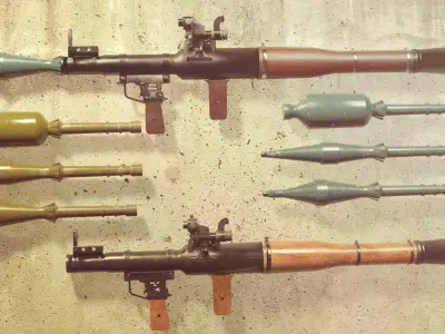 RPG 7 Launcher for Games Low Poly Low-poly 3D model