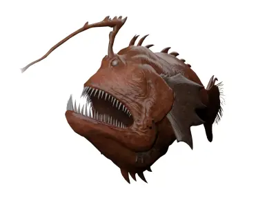 AnglerFish Low-poly 3D model