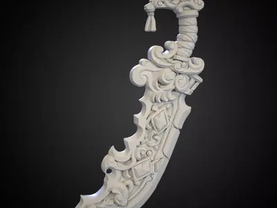 Stylized Sword 33 3D model