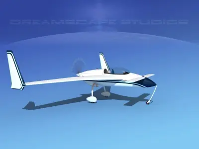 Rutan VariEze V08 3D model