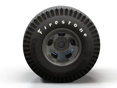 Hot Rod Gasser wheels 3D model