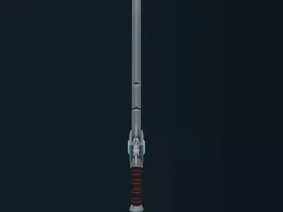 Stylized Fantasy Sword Low-poly 3D model buy