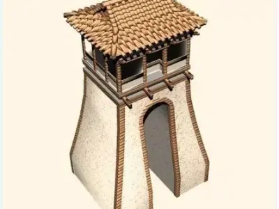 Gate city Free 3D model