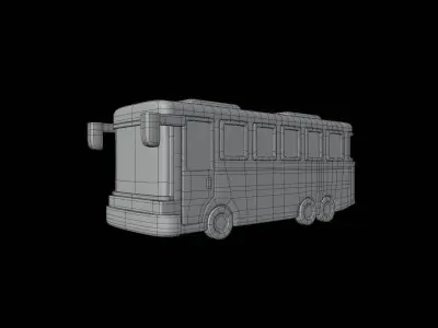 Bus 3D Illustration 3D model