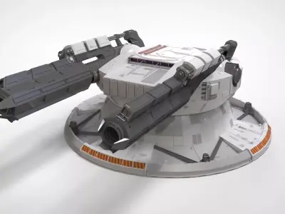 starship troopers cannon 3D model