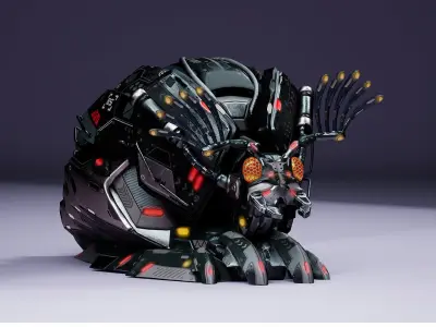 SciFi Insect BugMoneyBag Low-poly 3D model