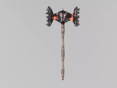 Battle Hammer V1 Pack Low-poly 3D model