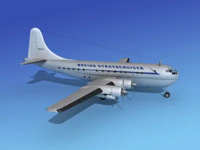 Boeing 377 Stratocruiser 2 3D model