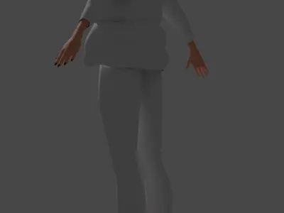 Medival Fantasy sword Game ready Low-poly 3D model