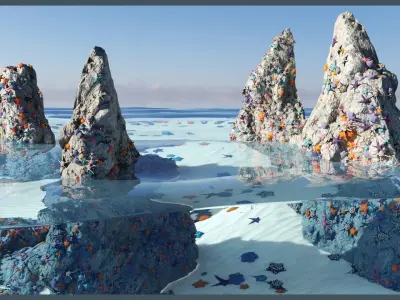 Starfish Mega Pack Low-poly 3D model