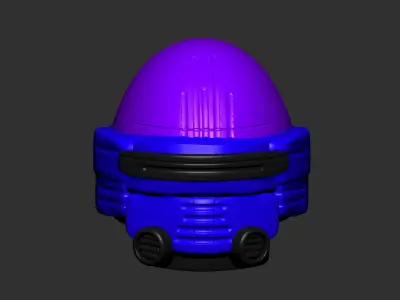 helmet high poly sculpt 3d printable ver 7 3D model 3D model
