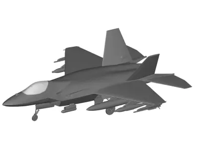 KAI KF-21 Boramae 3D model