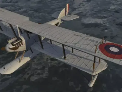 Curtiss N-9H Floatplane 3D model