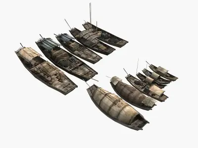 Chinese Boat Collection 01 3D model