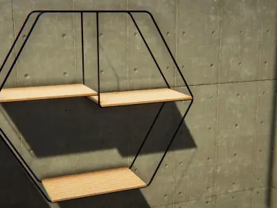 modern wall shelf Free 3D model