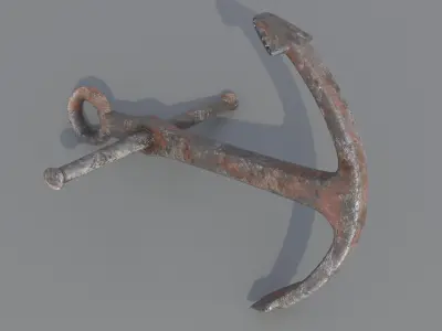 Anchor Rusty 3D model