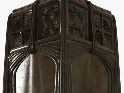 gustav gurschner metal vase 3D model