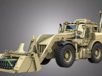 HMEE High Mobility Engineer Excavator 3D model