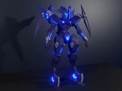 cyberpunk X 3D model