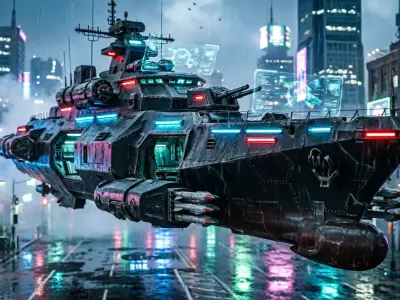 Sci-Fi Spaceship JT-593 3D model