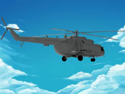 Mil Helecopter 3D model