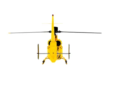 SA 341 Gazelle Rigged Military Helicopter 3D Model 3D model