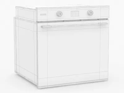 Whirlpool W4 OMSK58RU1SBA 60cm Multifunction Oven 3D model